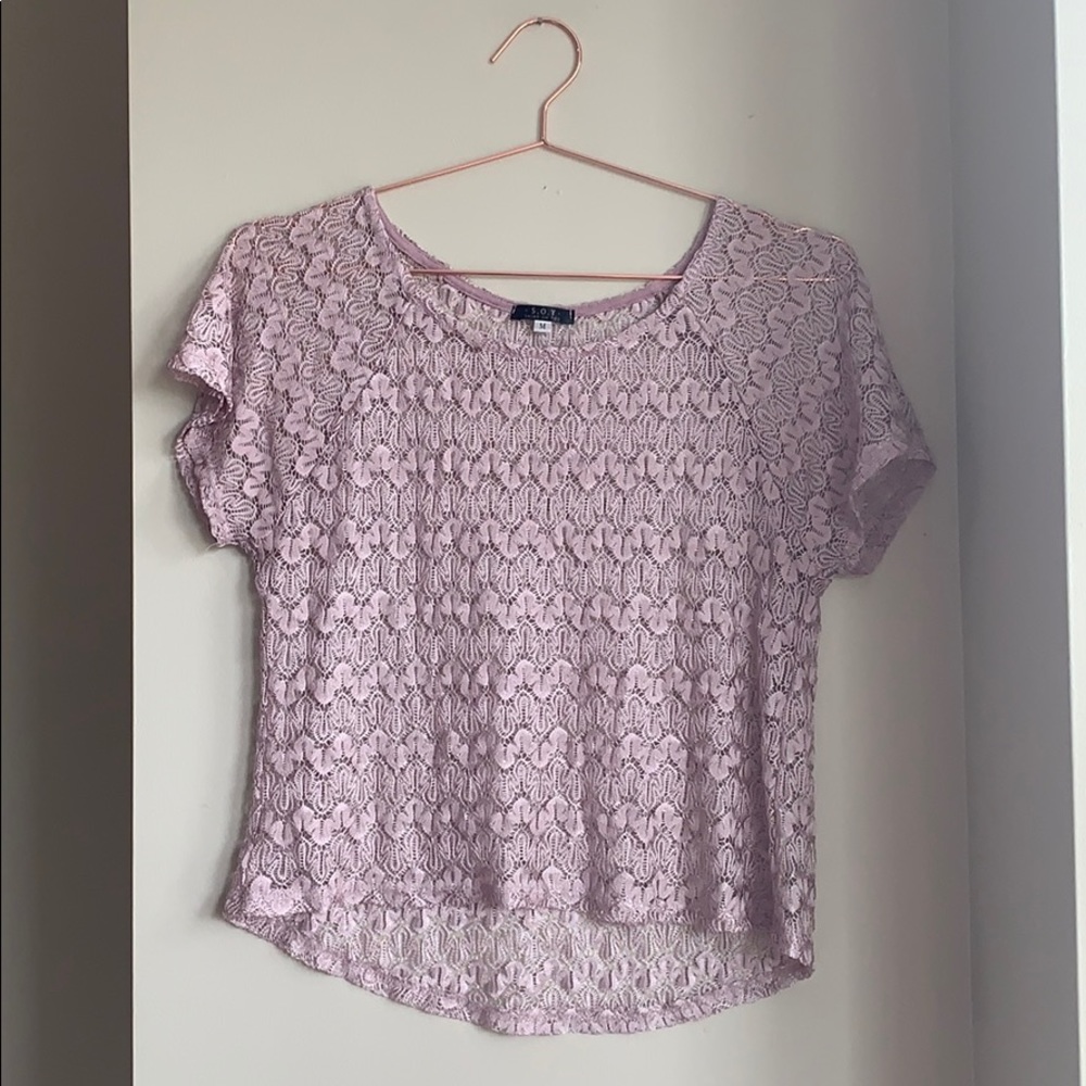 Blush Crochet Top